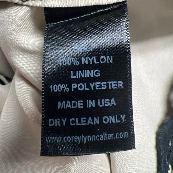 Corey Lynn Calter Black Floral Lace Overlay Mini Sheath 3/4 Sleeve Dress Size 4 - Picture 5 of 5